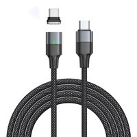 Câble de charge rapide magnétique Type-C 240W avec construction en aluminium et nylon et conducteur en cuivre pur pour téléphones iPhone et Android