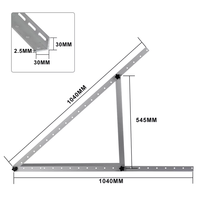 Support triangulaire réglable solaire (personnalisable)