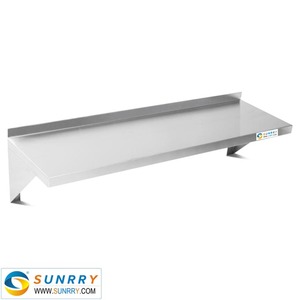 Estantes flotantes montados en la pared para <span class=keywords><strong>restaurante</strong></span>, peso neto de 6KG, peso grueso, 9KG, estante de pared de acero inoxidable, estantes de pared de cocina - Product Image 1