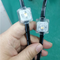 Lumière de pixel led carrée pleine couleur dc 12v 0.9W pour éclairage de panneau extérieur