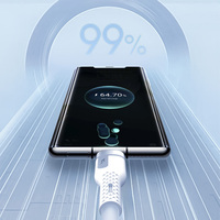 Câble USB-A vers Type-C 1m en TPE rotatif à 180° avec charge rapide 20W PD 5A et conducteur en cuivre pur pour téléphone et batterie externe