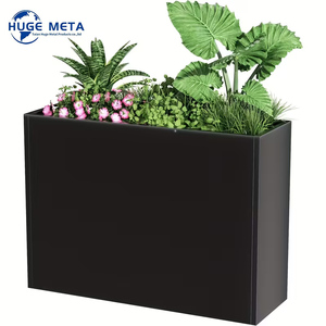 Jardinière <span class=keywords><strong>en</strong></span> <span class=keywords><strong>métal</strong></span> extra-large moderne personnalisable avec trou <span class=keywords><strong>de</strong></span> drainage, résistante aux intempéries, <span class=keywords><strong>décoration</strong></span> <span class=keywords><strong>de</strong></span> <span class=keywords><strong>jardin</strong></span> extérieur pour la maison - Product Image 6