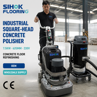 Polisseuse à béton industrielle à tête carrée SIHOK 7,5 kW 620 mm pour la rénovation des sols en béton 220 V CE OEM Vente en gros
