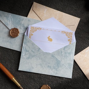 Set di Cancelleria con Buste Dorate - Biglietti d'Auguri Personalizzati per Lettere d'Amore, Regalo per il Festival Qixi, per Celebrazioni di Compleanno di Ragazze e Ragazzi - Product Image 3