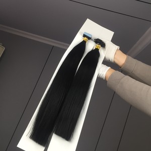 Extensiones de cabello humano Jasmine Beauty, tipo tape-in, cabello real Remy ruso de doble cara, con trama invisible, teñidas, al por mayor. - Product Image 1