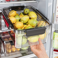Recipientes Herméticos de Plástico para Almacenamiento de Alimentos, Tapas Moldeadas por Inyección, Aptos para Lavavajillas, Ecológicos, para Preparación de Comidas en el Refrigerador