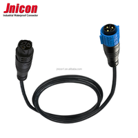 Connecteur de câble d'alimentation étanche IP67 M19 3 broches 20A 300V, prise mâle/femelle, connecteurs à verrouillage par poussée pour éclairage LED