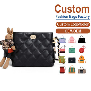 Fashionable Customizable PU Leather Crossbody Bag <b>Cute</b> Bunny Keychain OEM ODM Factory Direct Trendy Shoulder <b>Purse</b> - Product Image 1