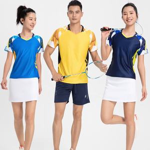 เสื้อแบดมินตันแบบใหม่ แห้งเร็ว เสื้อฟิตเนสสำหรับผู้ชาย ผู้หญิง ชุดทีมเทนนิส ชุดสโมสร ขายส่ง คุณภาพสูง ราคาถูก - Product Image 1