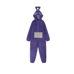 Dibujos animados Teletubbies Onesie <span class=keywords><strong>para</strong></span> <span class=keywords><strong>parejas</strong></span>, Invierno felpa Coral polar ropa de dormir mono adulto disfraz divertido Animal <span class=keywords><strong>Pijamas</strong></span> - Product Image 3