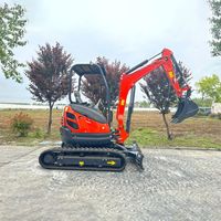QILU meilleure mini-pelle agricole multi hydraulique chinoise livrée avec cabine mini-pelle domestique diesel la plus petite