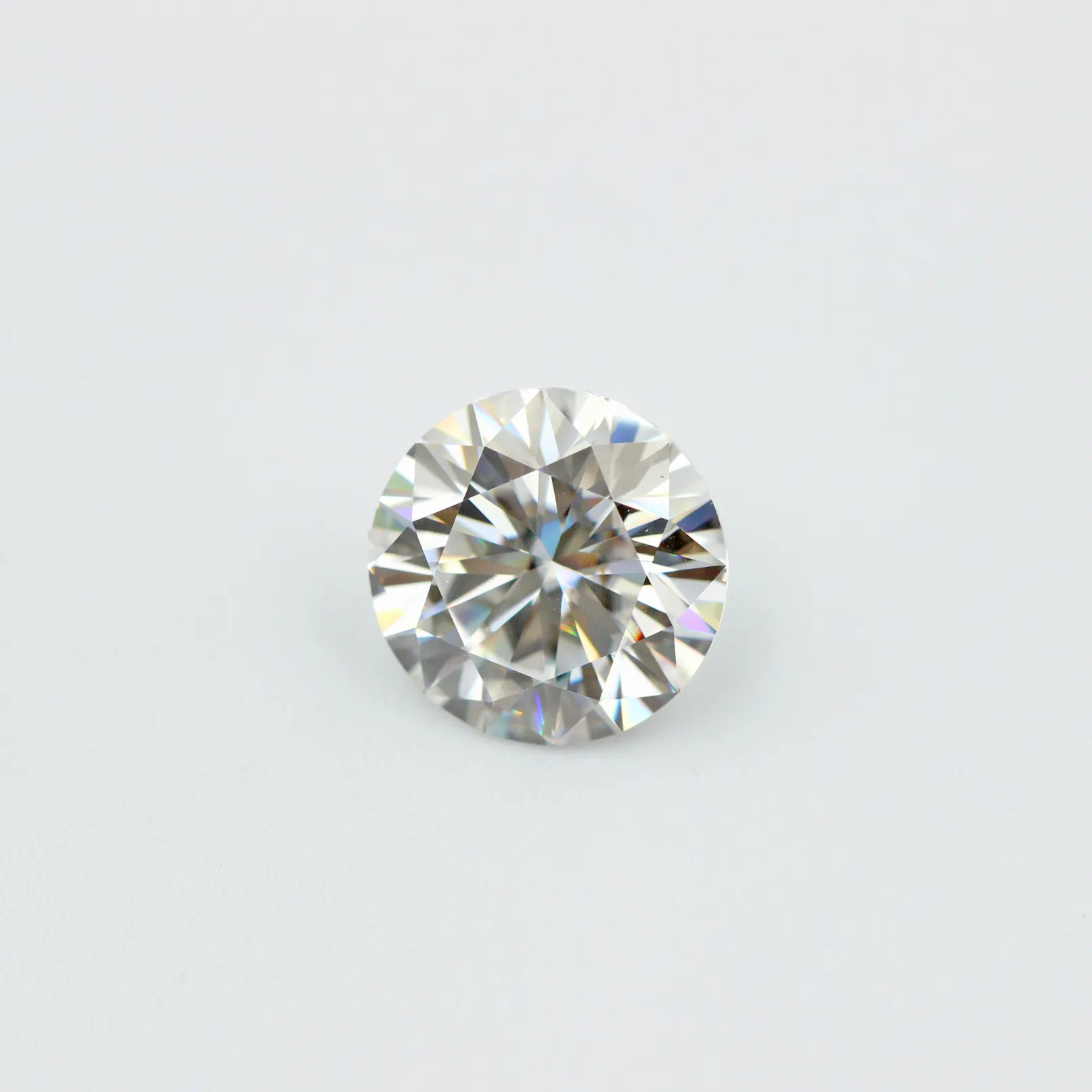 डेफ रात का खाना सफेद दौर हीरे की कटौती मुफ्त GRA प्रमाण पत्र वीवीएस Moissanite