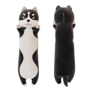 Customized 90cm Black Husky Dog Shaped Soft <strong>Large</strong> Toy Pillow Cute Plush <strong>Animal</strong> with PP Cotton Filling Mesh Lining for Birthdays - Product Image 6