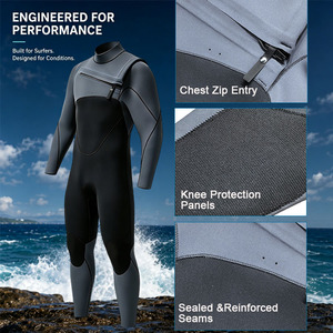 Trajes de Neopreno Personalizados de Manga Larga para Surf, <span class=keywords><strong>3</strong></span>/2mm, con Cierre en el Pecho, para <span class=keywords><strong>Hombre</strong></span> y Mujer, Traje Térmico para Buceo - Product Image 2
