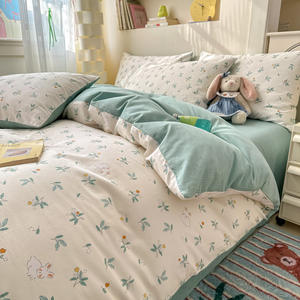 Grosir 100% katun pernikahan tujuh potong Set Comforter Modern kesederhanaan gaya tahan air musim gugur - Product Image 4