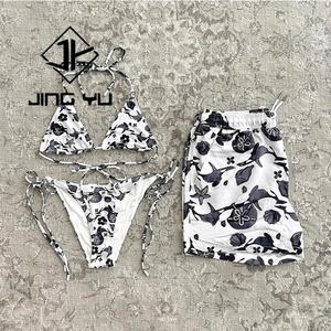 Conjunto de Bikini Micro de Alta Calidad para Mujer, Shorts Estampados, Traje de Baño de Poliéster Reciclado Personalizado - Product Image 2