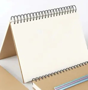 カスタムクラフト紙空白のノートブックスケッチブック作成計画メモを書くオフィス学用品