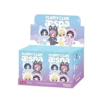 Boîte mystère de jouets en gros transfrontalière authentique pour Aespa FLUFFY CLUB, pendentif poupée en peluche PVC, boîte aveugle à l'échelle 1/12