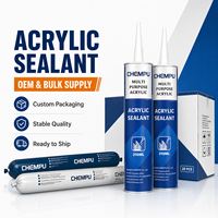 Mastic acrylique gris flexible et élastique pour joints de panneaux, idéal pour ateliers, pour le collage de panneaux et le scellement des fissures sur les garnitures en bois, finition mate