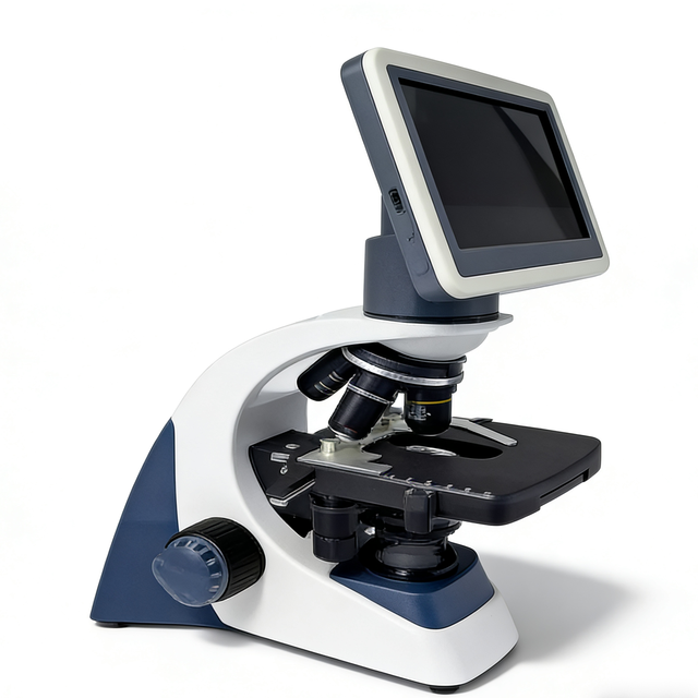 Lcd Screen Compound Lab Double-layer Platform Trinocular Digital Microscope Microscope for Electronics / Mechanic Microscope