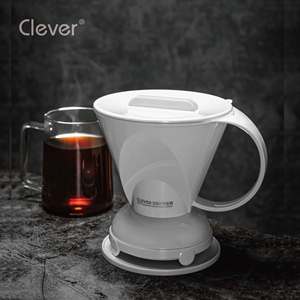 Cafetera de goteo profesional de 500 ml, de plástico blanco sólido, trapezoidal, la más popular para competiciones de barista, de origen único. - Product Image 6