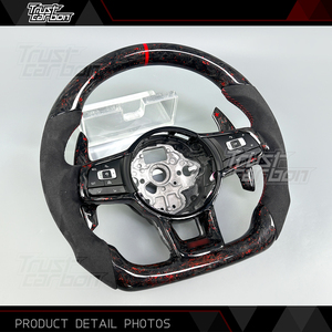 <span class=keywords><strong>Volante</strong></span> de Fibra de Carbono Personalizado de Alta Calidad para Volkswagen <span class=keywords><strong>Golf</strong></span> MK7 <span class=keywords><strong>GTI</strong></span> R Jetta GLI Tiguan Scirocco R 2015-2019 - Product Image 3