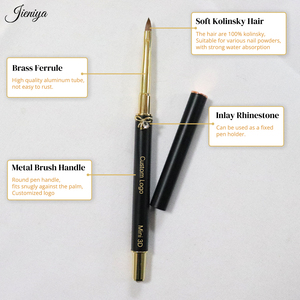<span class=keywords><strong>Pinceaux</strong></span> à ongles en <span class=keywords><strong>acrylique</strong></span> <span class=keywords><strong>haut</strong></span> <span class=keywords><strong>de</strong></span> <span class=keywords><strong>gamme</strong></span> personnalisables, 100% Kolinsky Pure Sable, à poils frisés, pour nail art, avec design nœud papillon - Product Image 3