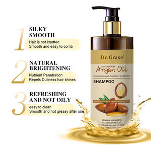 Shampoo liquide à l'huile d'argan, sans sulfate, naturel, hydratant, régulateur de sébum, rafraîchissant, anti-chute de cheveux, marque privée - Product Image 6