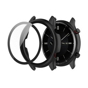 Protector de pantalla de placa electrónica de cobertura completa, funda de vidrio templado para reloj de PC duro inteligente transparente para Huami Amazfit <span class=keywords><strong>GTR2</strong></span> 2e - Product Image 6