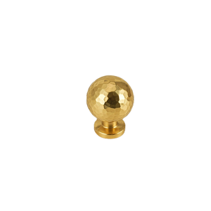 Puxador de Porta e Gaveta em Latão Sólido Dourado com Textura Martelada, Estilo Moderno Chinês Francês Americano, Durável, 24x31mm, Fácil Instalação - Product Image 2