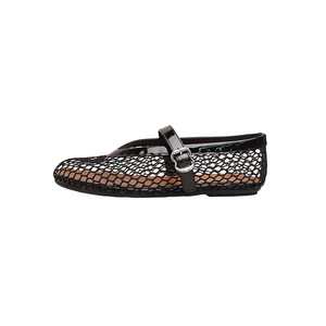 OEM ODM Chaussures plates Mary Jane pour femmes en maille nid d'abeille, avec boucle réglable, doublure, talon bas de 1 cm, respirantes, perforées, légères et antidérapantes - Product Image 1