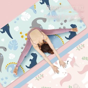 Tapis de yoga rectangulaire extra large en <span class=keywords><strong>TPE</strong></span> suédé, antidérapant, haute température, 80 cm, pour femmes, danse, exercice, 6 mm d'épaisseur, 2 kg - Product Image 1