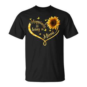 La felicidad es ser abuela, camiseta del día de la madre con diseño de girasol - Product Image 1