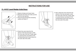 OL-AN052 Lichtgewicht Veters Sport Orthopedische Enkelbrace Revalidatieapparatuur Voor Fracturen Voor Voetondersteuning - Product Image 6
