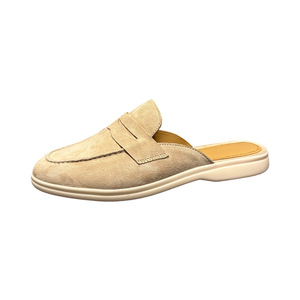 Zapatos con forro de piel - sencillos y versátiles, estilo pantalón corto, estilo old money, zapatos cómodos. Zapatos de hombre de una sola pieza con suela plana. - Product Image 5