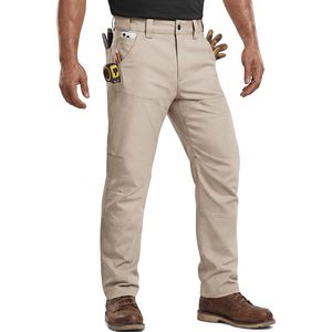 Stretchy Mens <b>Work</b> <b>Pants</b> Waterproof <b>Cargo</b> Relaxed Fit Utility <b>Pants</b> Natural Waist Button Fly Canvas Fabric Outdoor Hiking - Product Image 1