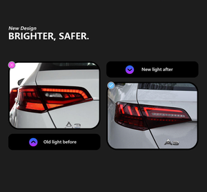 Gruppo Luci Posteriori a <span class=keywords><strong>LED</strong></span> Completo Aggiornato con Indicatori di Direzione Dinamici Sequenziali per <span class=keywords><strong>Audi</strong></span> <span class=keywords><strong>A3</strong></span> Hatchback 2013-2016 - Product Image 3