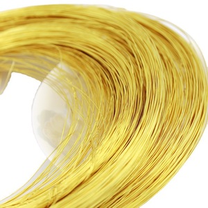 18K Gold Plated Copper <b>Wire</b> Round <b>Soft</b> For Bracelet Making DIY Jewelry Findings 0009 Yiwu Summer 2025 - Product Image 5