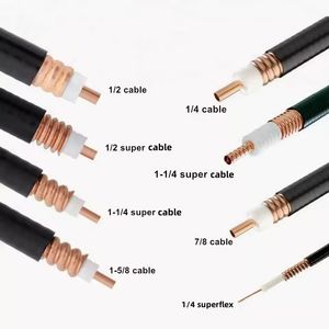 Cable Coaxial RF de 50 Ohmios con Cubierta de PE, Cable de Alimentación Heliax de 1/2 para Comunicación de Estación Base, Precio de Fábrica Directo de China - Product Image 4