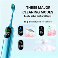 Brosse à dents électrique sonique vibrante et balayante innovante 2026 pour adulte avec 5 modes, écran couleur LCD intelligent, moteur Maglev, OEM/ODM