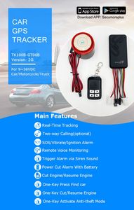 TK100B GPS Tracker Auto GPS Tracker met claxon, één-knops afstandsbediening, anti-diefstal, 2G voertuig GPS tracker - Product Image 5
