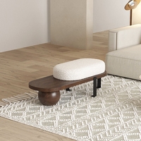 Banc moderne pour changer de chaussures, canapé pour séjour, meuble d'entrée, mobilier de loisirs, repose-pieds, utilisation en entrepôt
