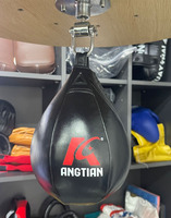 Balle de vitesse de boxe plate-forme personnalisée poinçon noir logo personnalisé emballage Mma vitesse rapide entraînement boxe poire balle
