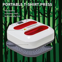 Promotion de stock vente en gros presse manuelle à chaud pour vêtement portable sublimation opération facile 9 "transfert de chaleur nouveau