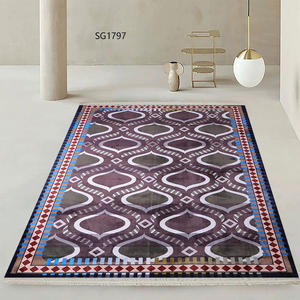 Alfombra de Lujo, Peluda, Clásica, de Poliéster, Alfombra de Oración, para Sala de Estar, Impresa en 3D, Ecológica, de Pelo Corto - Product Image 6