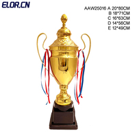 ELOR - Trofeo de Fútbol Personalizado Dorado, Fabricantes de Premios Metálicos, Mejor Precio al por Mayor
