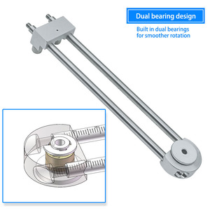 Herramienta de Precisión Ajustable para Marcar Círculos Pequeños, Calibrador de Marcado de 360 <span class=keywords><strong>Grados</strong></span> con Doble Rodamiento, Herramienta de Dibujo para Carpinteros - Product Image 4