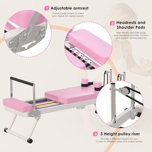 CZFIT Venta Directa de Fábrica, Precio de Fabricante, Calidad Premium, Colores Personalizables, Reformer de Pilates Plegable de Aleación de Aluminio - Product Image 4