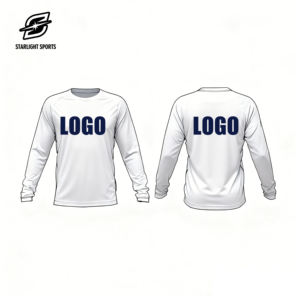 Günstiges, unbedrucktes Langarm-Fußballtrikot, vorne bedruckbar, niedrige Mindestbestellmenge, Budget-Fußballtrikot für Schulen & Wiederverkäufer - Product Image 1