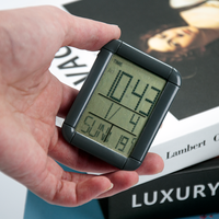 Mini réveil LCD rectangulaire date de la semaine température bureau petite et mignonne étude de bureau polyvalente